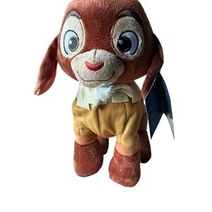 Disney Wish Valentino Small Goat Stuffed Animal Brown Yellow Pajamas NWT